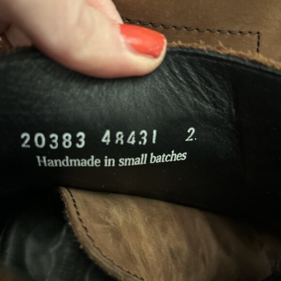 Thursday Boots Mens Size 12 Wide Captain Lace Up Cap Toe Brown Nubuck Leather - Picture 4 of 16